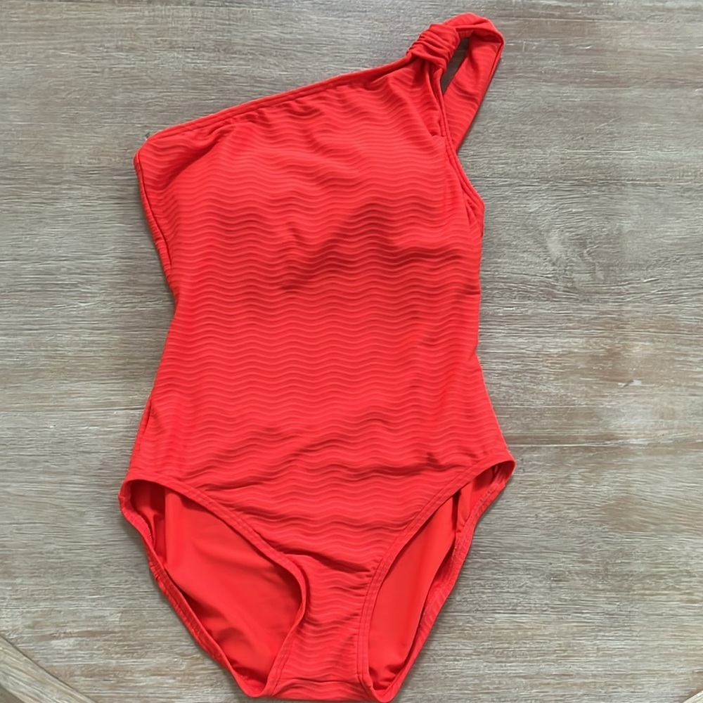 One-Shoulder Red Women’s Swimsuit